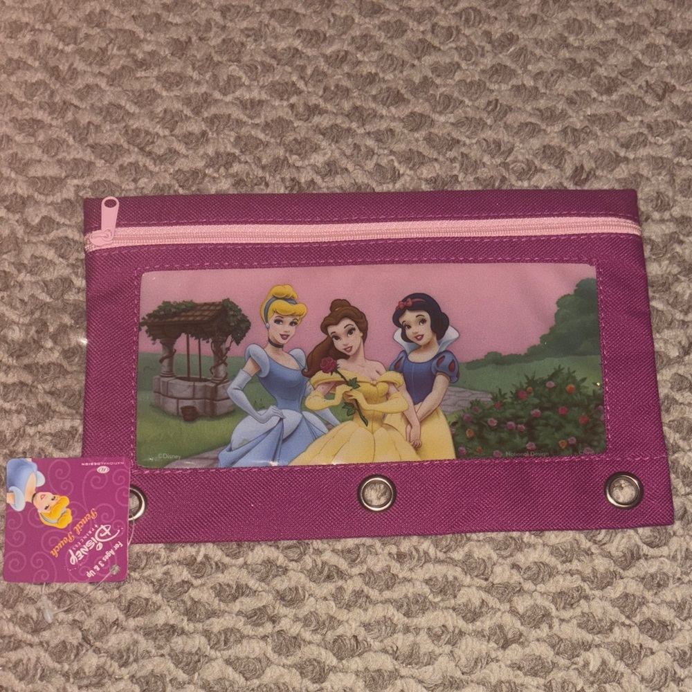 Disney Purple and Pink Princess Pencil Pouch